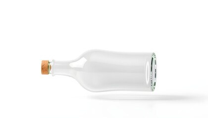 bottle of water isolated on white