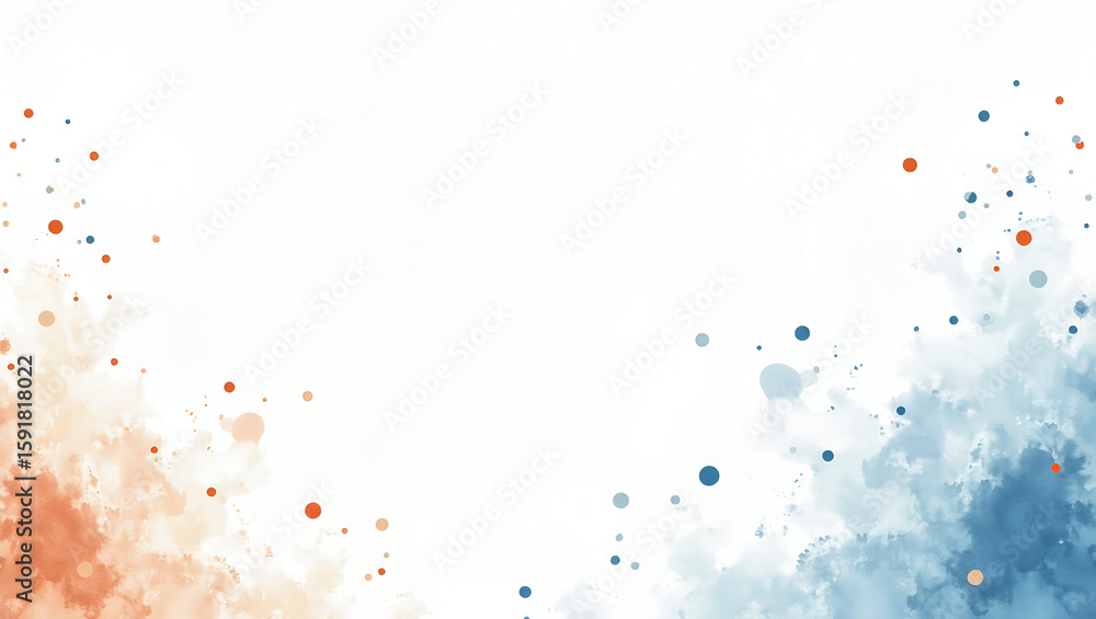 Poster watercolor style realistic depiction annual business analysis meeting financial metrics growth overv
