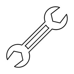 Open End Wrench Vector Illustration with Clean Curves for Design Projects