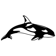 silhouette orca illustration