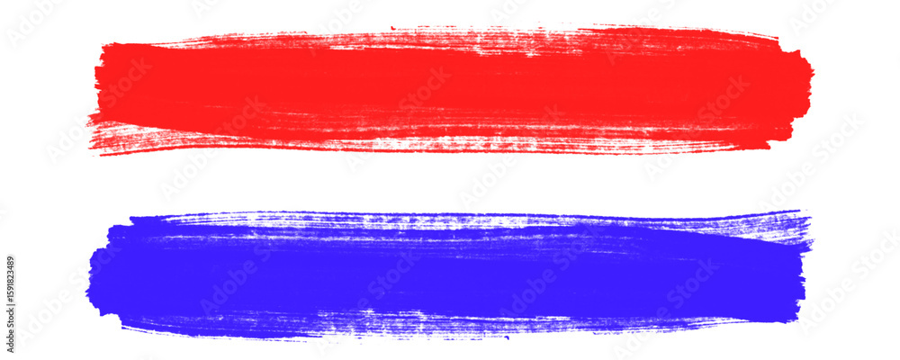 Fototapete Sketch Style Underline Marker Strokes With Rough Brush Textures for Design Elements Isolated on a Transparent or White Background