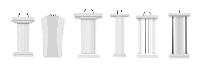 PNG realistic museum dais pedestal blank platform exhibition showroom presentation light spotlight product gallery geometric block stage cube clean vector pillar column illustration round square 