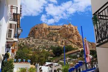 Castle of Santa Barbara in Alicante city