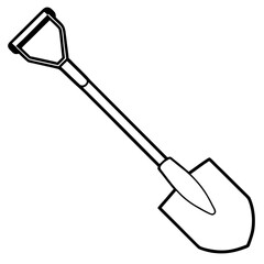 Shovel  icon on white background. Simple element from digital disruption collection.