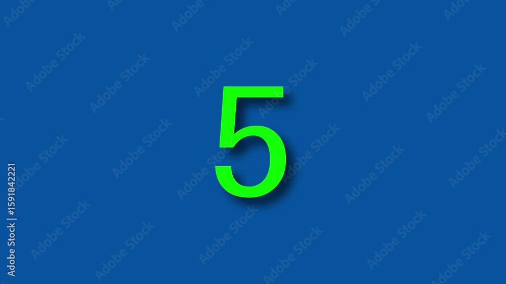 Poster ten seconds countdown animation from 0 seconds to 10 seconds on a transparent background, ten second