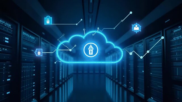 High Efficiency Cloud Server Infrastructure: Secure Hosting & Scalable Virtual Environments for Enterprise Digital Services - Empty Space for Text