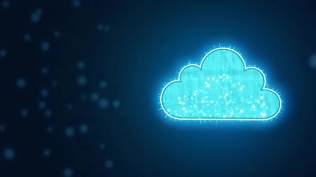 High Performance Cloud Computing Solutions: Rapid Processing, Low Latency & Optimized Resource Allocation for Enhanced Digital Operations and Enterprise Agility - Photo Stock Concept with Left Space