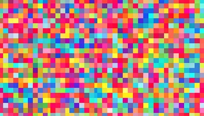 Fototapeta premium Colorful pixelated squares