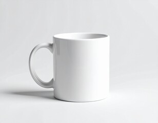 Obraz premium white cup on white background