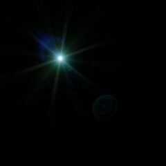 A radiant burst of celestial light illuminating the darkness with a hopeful and ethereal glow highlighting a distant orb