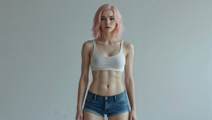 transgender skinny female front standing   © propiks