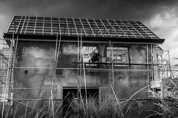 Ongoing house construction