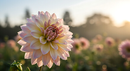 Captivating Peach Tulip Bloom with Water Droplets - A Close-Up of Floral Perfection