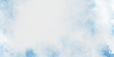 abstract background featuring a soft gradient from vibrant sky blue, Blue pastel sky with white fluffy cloud. Cloudscape background. Soft cumulus clouds backdrop.  Beautiful blue watercolor.