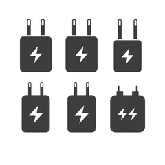 set of charger icons