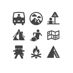 transportation icons set vector illustration