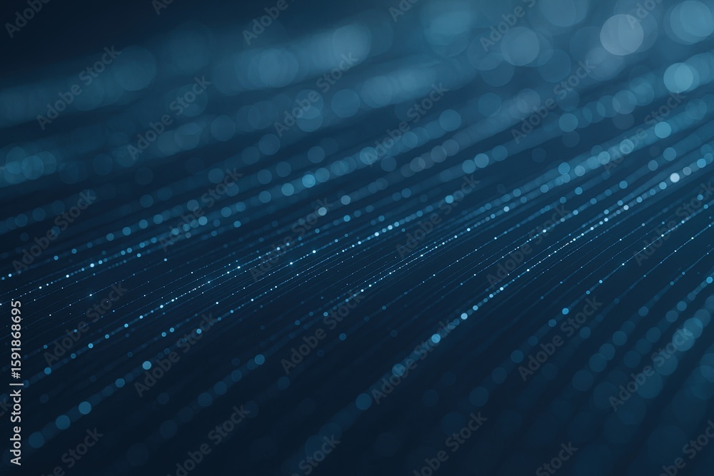 Aufkleber abstract digital data flow background with light streaks and particle effect.