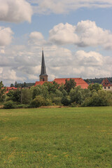 Ländliches Oberfranken; Blick auf Burgebrach