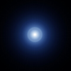 A captivating sphere of light emerges from the darkness representing hope and discovery in the face of the unknown with