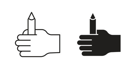 Self expression icon for websites and mobile minimalistic flat design.