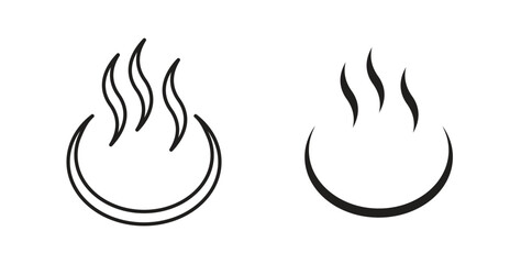 Onsen icon for websites and mobile minimalistic flat design.