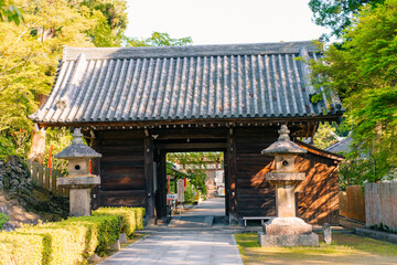 Fototapeta premium shikoku, JAPAN - may 2 2025 Shiromine Temple No. 81 in the Shikoku Pilgrimage, in Kagawa Prefecture, Japan