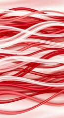 A gentle breeze visualized through silky red and white bands.