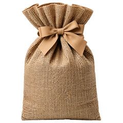 Burlap Sack with Bow