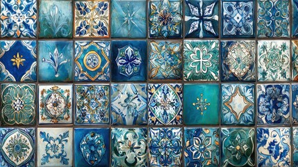 Colorful patterned tile design