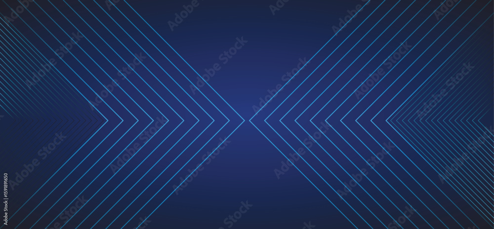 Poster gradient black background with wavy lines vector design. futuristic technology concept. horizontal b