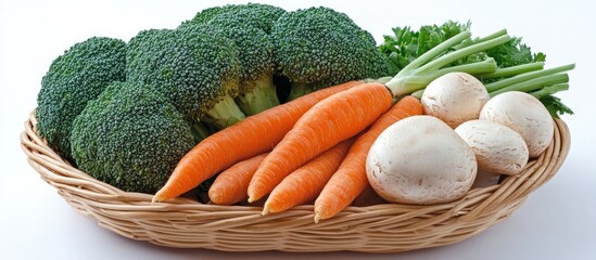 Fresh Vegetables in a Basket. (2)