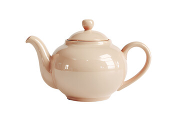 Obraz premium Isolated Ceramic Teapot on Transparent Background.