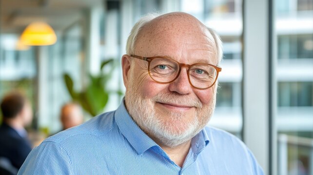 Senior data analyst presents churn prediction model and KPI breakdowns to attentive colleagues in a modern glass-walled office. Data scientist