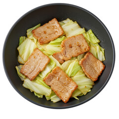Pan-Fried Pork and Cabbage Stir-Fry: Glossy Meat and Tender Greens