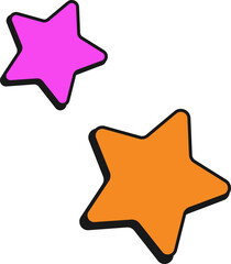 Obraz premium Two Stars Comic