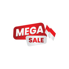 Merdeka Mega Sale Big Discount Stickers August 17th