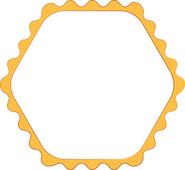 Hexagon Wavy Frame