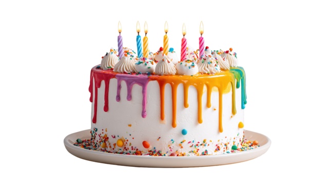 High angle view of cake with text against pink background