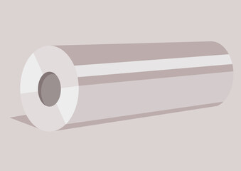 Crafting endless possibilities with a shiny roll of tin foil perfect for art projects, food storage, and creative endeavors in a cozy kitchen setting