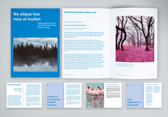 Cool Tone Editorial Template