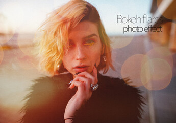 Bokeh Flares Photo Effect