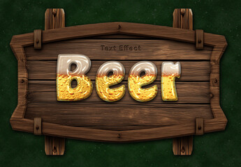Oktoberfest Beer Text Effect