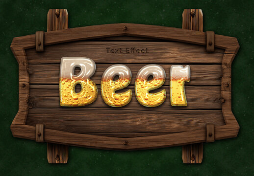 Oktoberfest Beer Text Effect