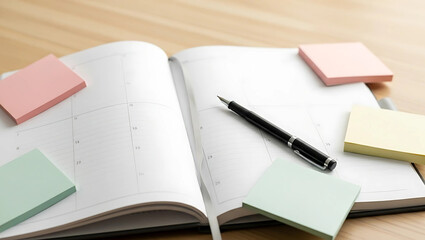 Organize Your Life Daily Planner Notebook with Sticky Notes and Pen
