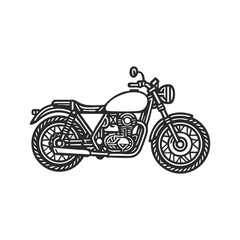 Classic Motorcycle Outline
