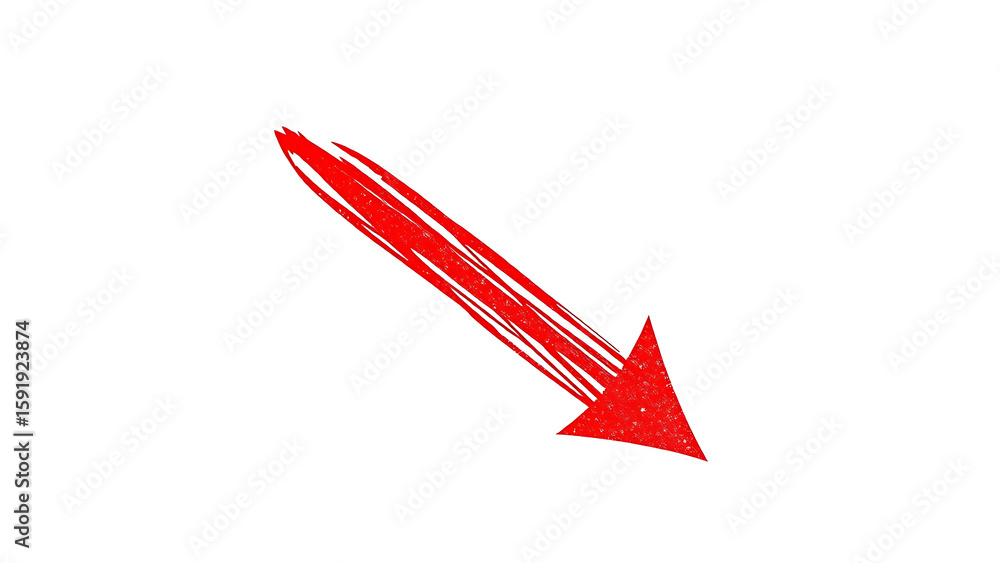 Poster hand drawn red arrow icon transparent arrow icon for your web site design logo and app isolated on w
