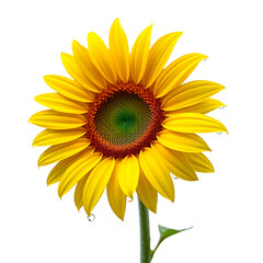 Fototapeta premium Yellow Sunflower Close Up Flower Photography Nature Image Stock Photo