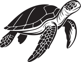 Line art turtle for minimalist branding, Turtle graphic for modern layout