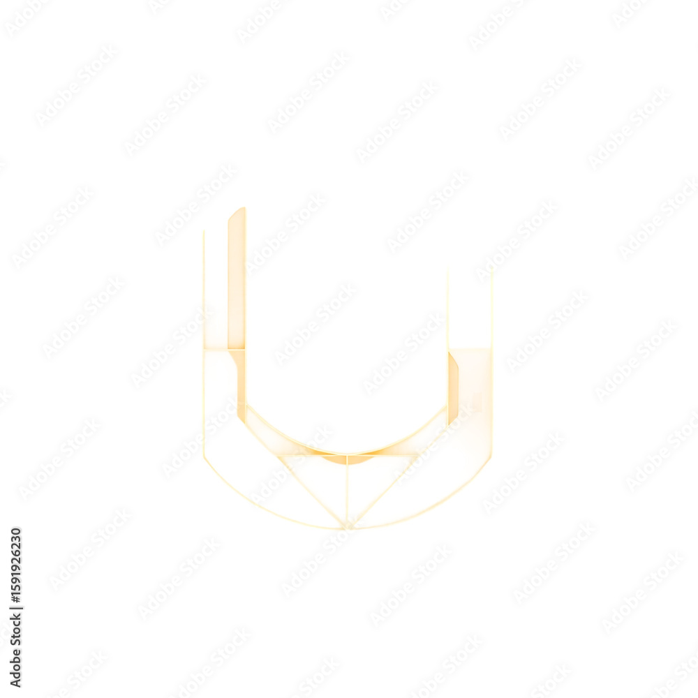 Aufkleber isolated abstract geometric line design element isolated on white background