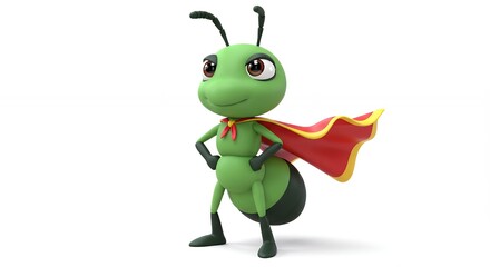 Ant superhero illustration